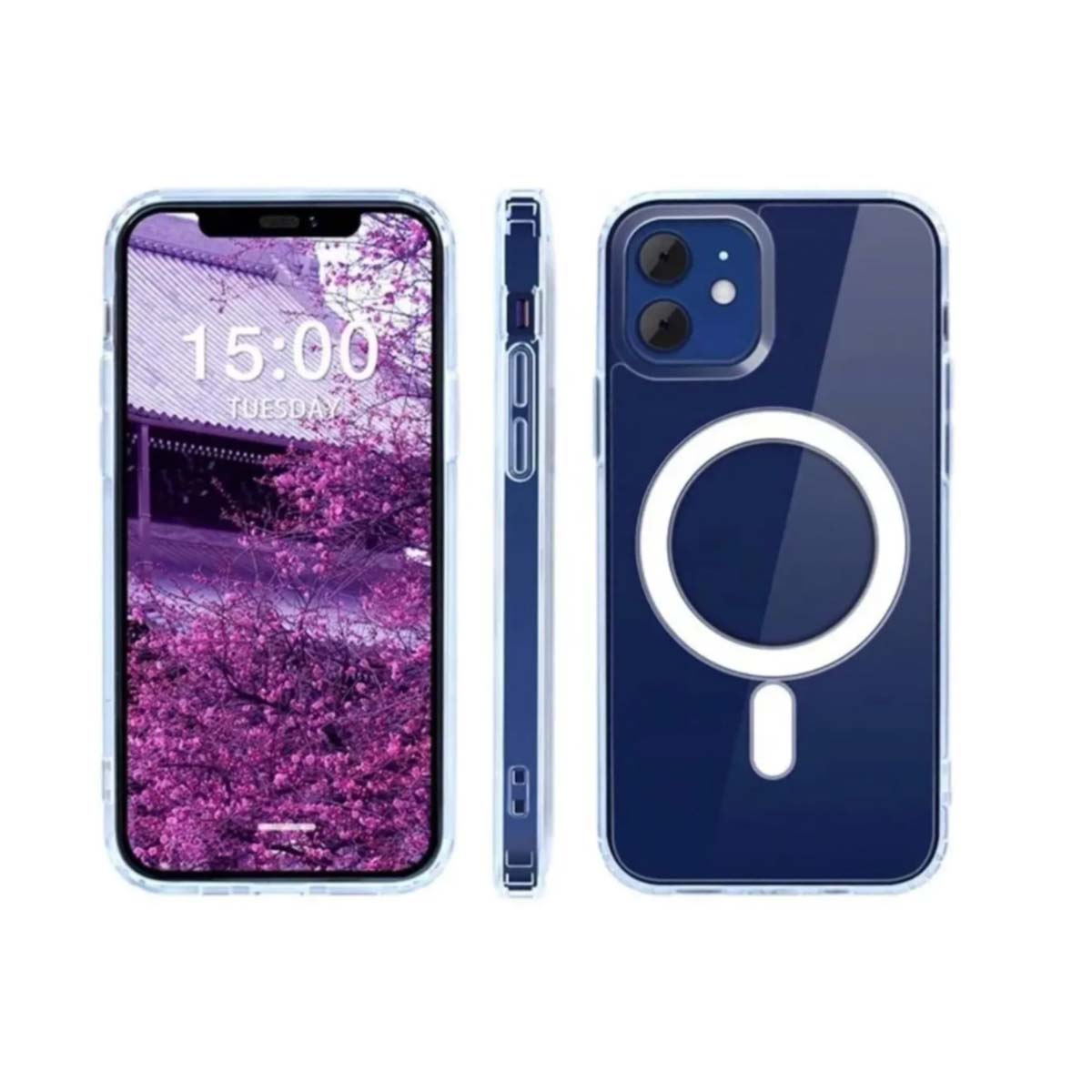 Funda Magnética Transparente para iPhone 11 compatible con Batería MagSafe 