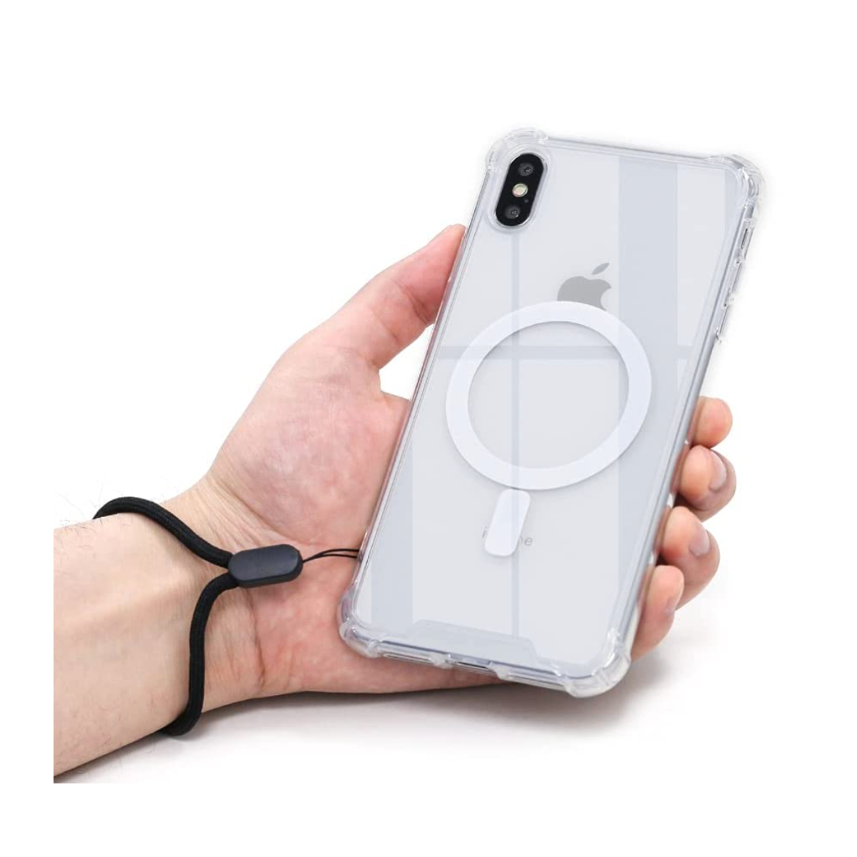 QLTYPRI Funda magnética transparente para iPhone 11 compatible con carga  inalámbrica MagSafe, borde galvanizado, suave, delgada, transparente, a