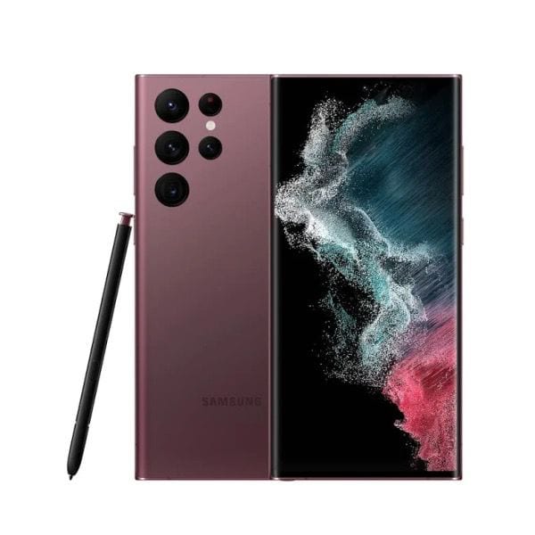 Samsung Galaxy S22 ULTRA 5G 128GB Rojo Snapdragon Nuevo + Cargador inalámbrico Samsung Carga Rápida