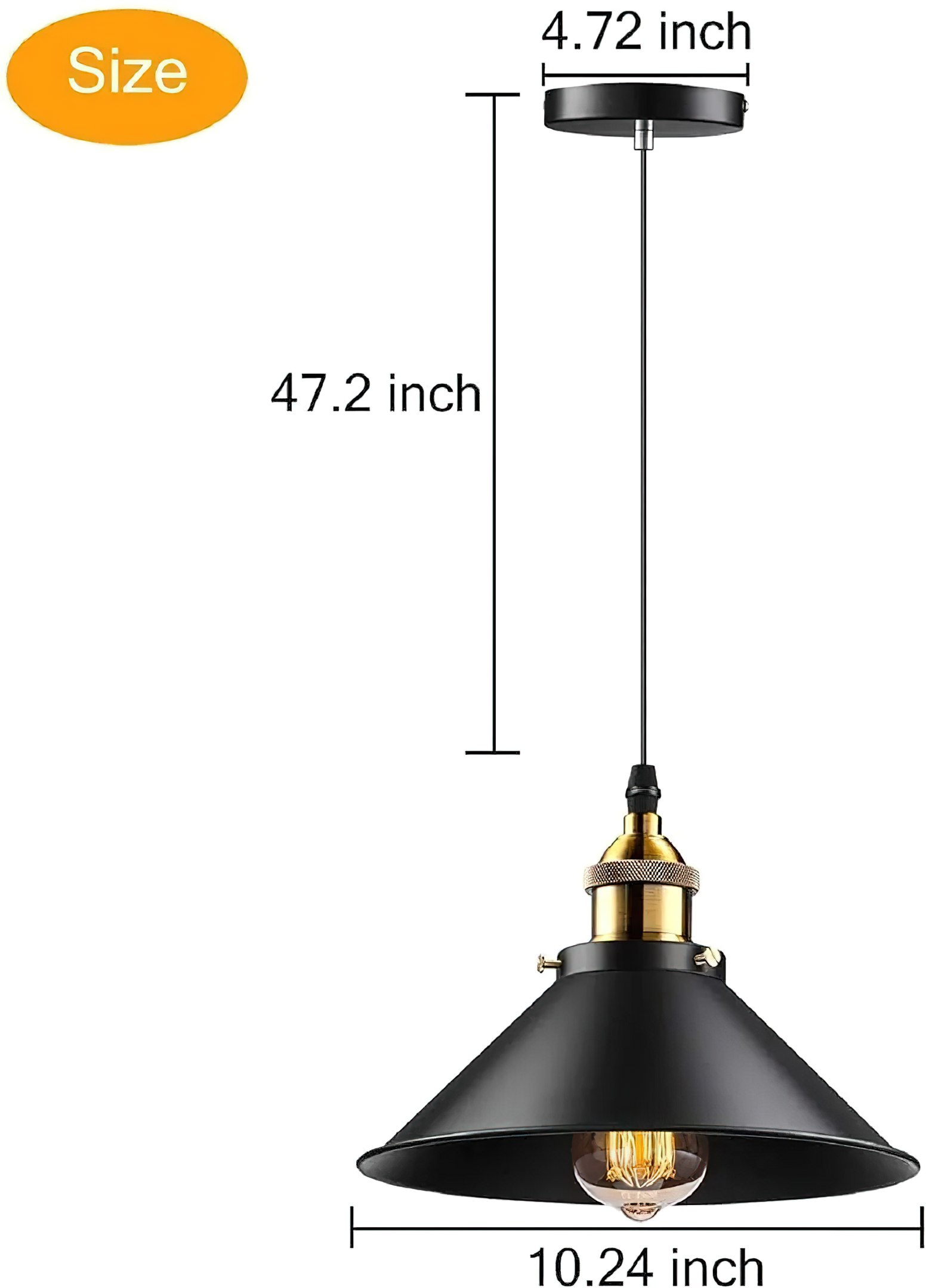 Lamparas Colgante De Techo Vintage 3 Pcs (sin Bombilla)