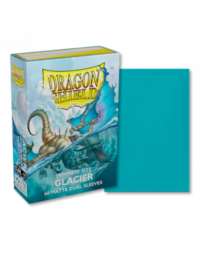 Dragon Shield (60 ct.) Japanese Size -Glacier- Matte Dual Sleeves
