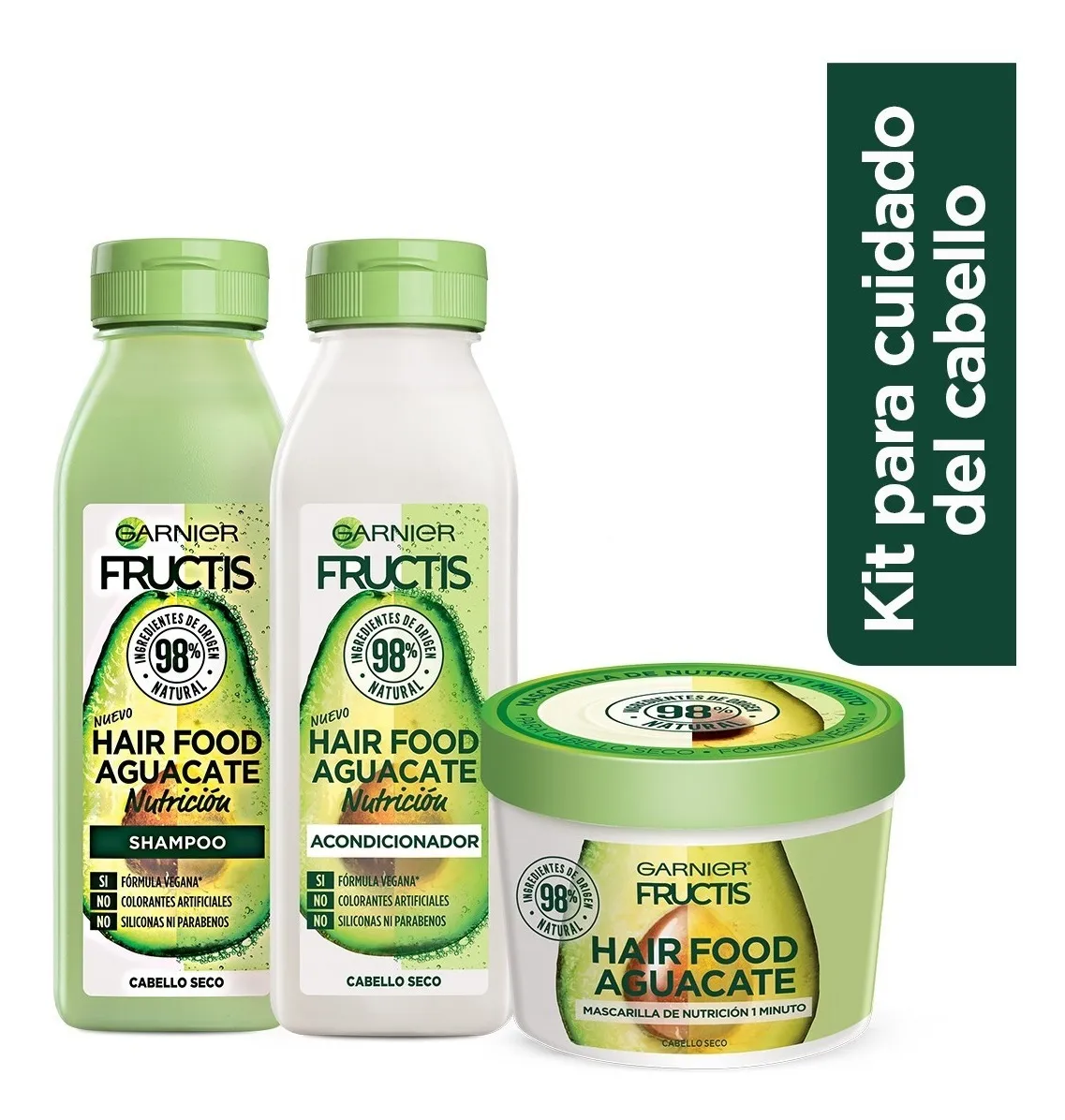 Kit Garnier Fructis Hair Food Aguacate Rutina Completa