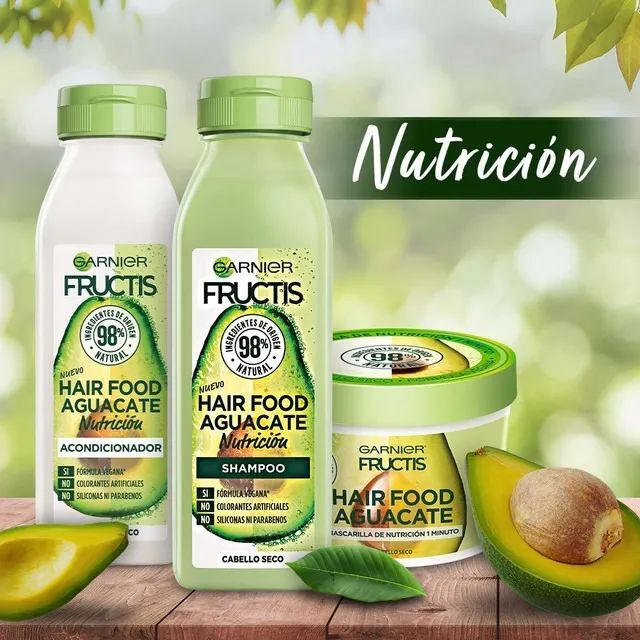 Kit Garnier Fructis Hair Food Aguacate Rutina Completa