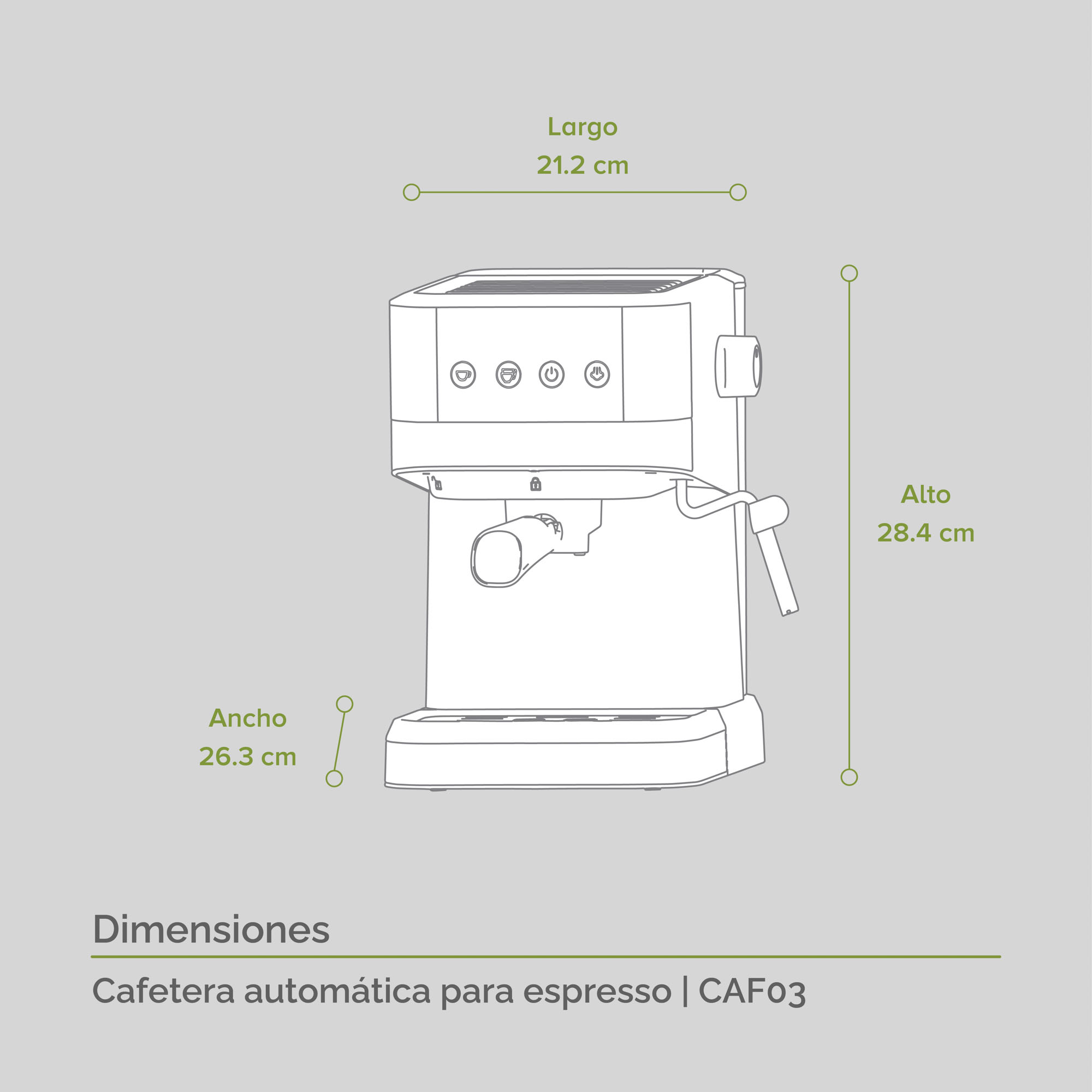 Cafetera Café Expreso Y Cappuccino Automática Avera CAF03