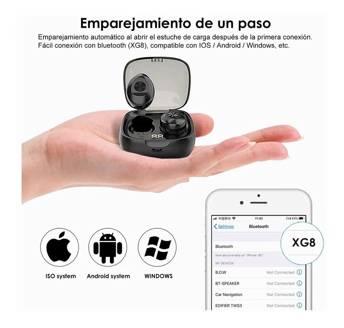 Auriculares Inalámbricos Bluetooth Con Manos Libres