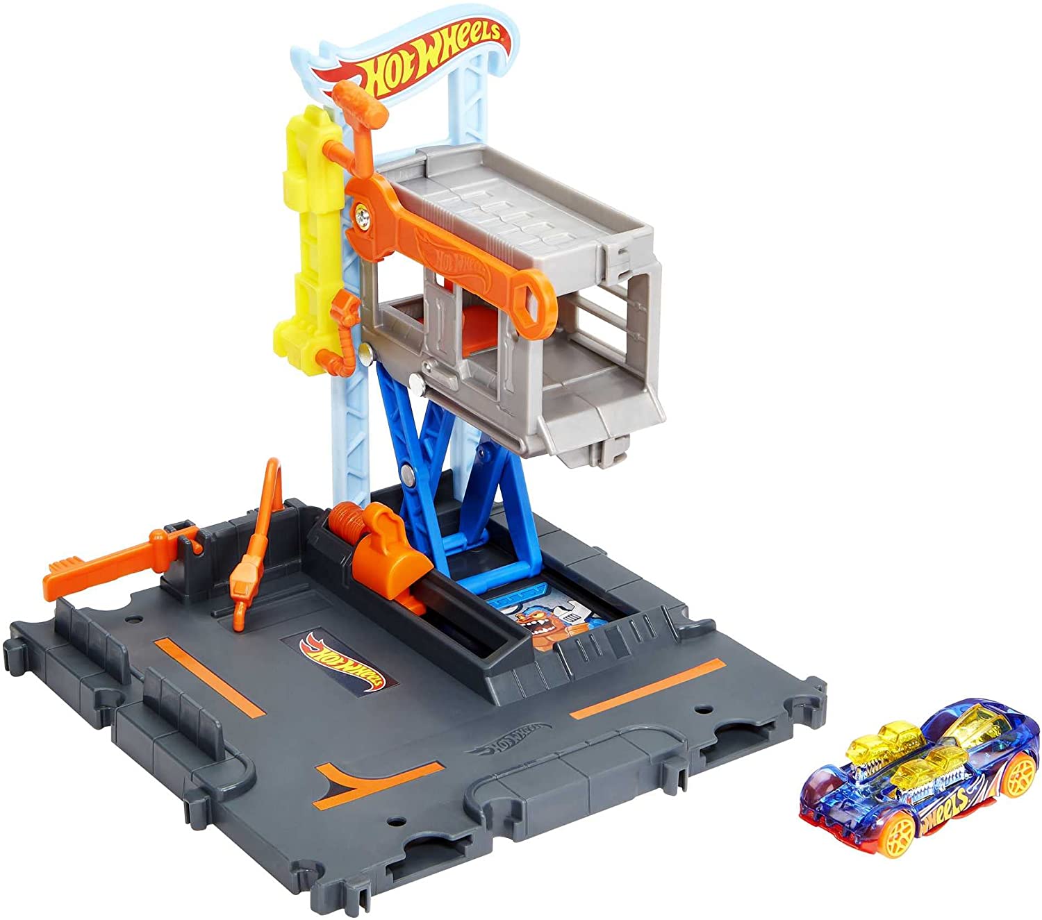 Hot Wheels City, Taller de Reparaciones, Pista de Juguete 