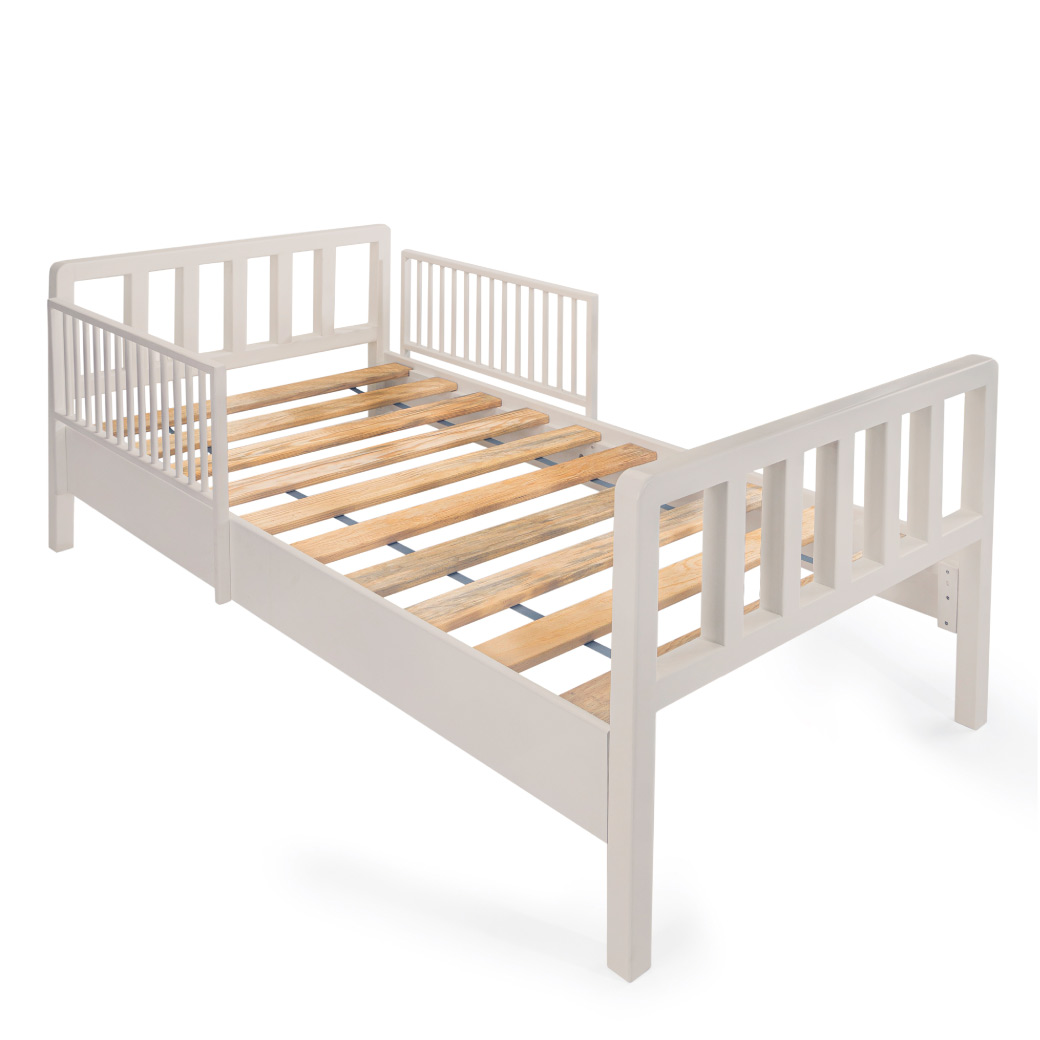 Cama moderna de madera para niños y niñas con barandales removibles DUDUK
