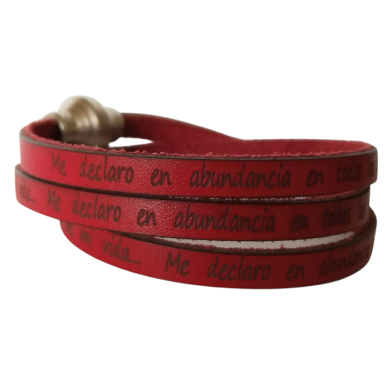 PULSERA DECRETO Me declaro en abundancia en todos los planes de mi vida