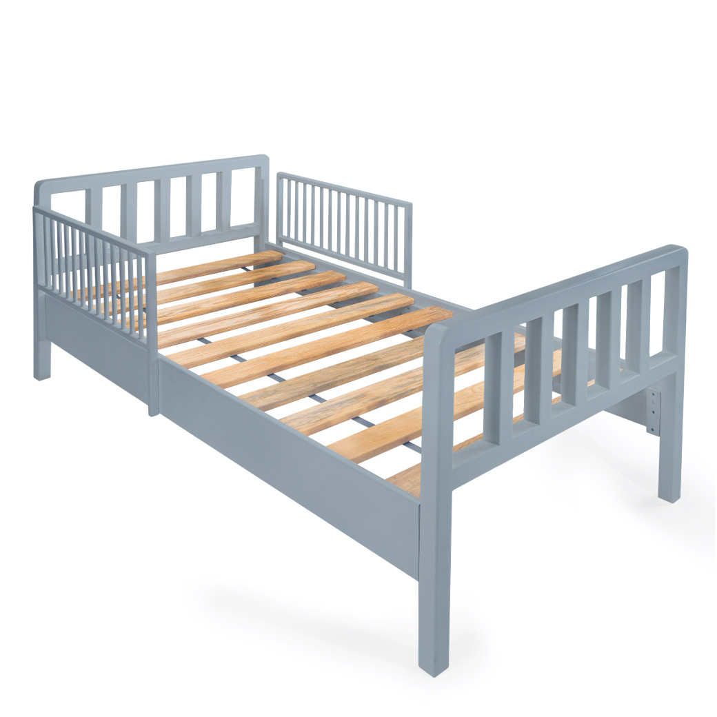 Cama moderna de madera para niños y niñas con barandales removibles DUDUK