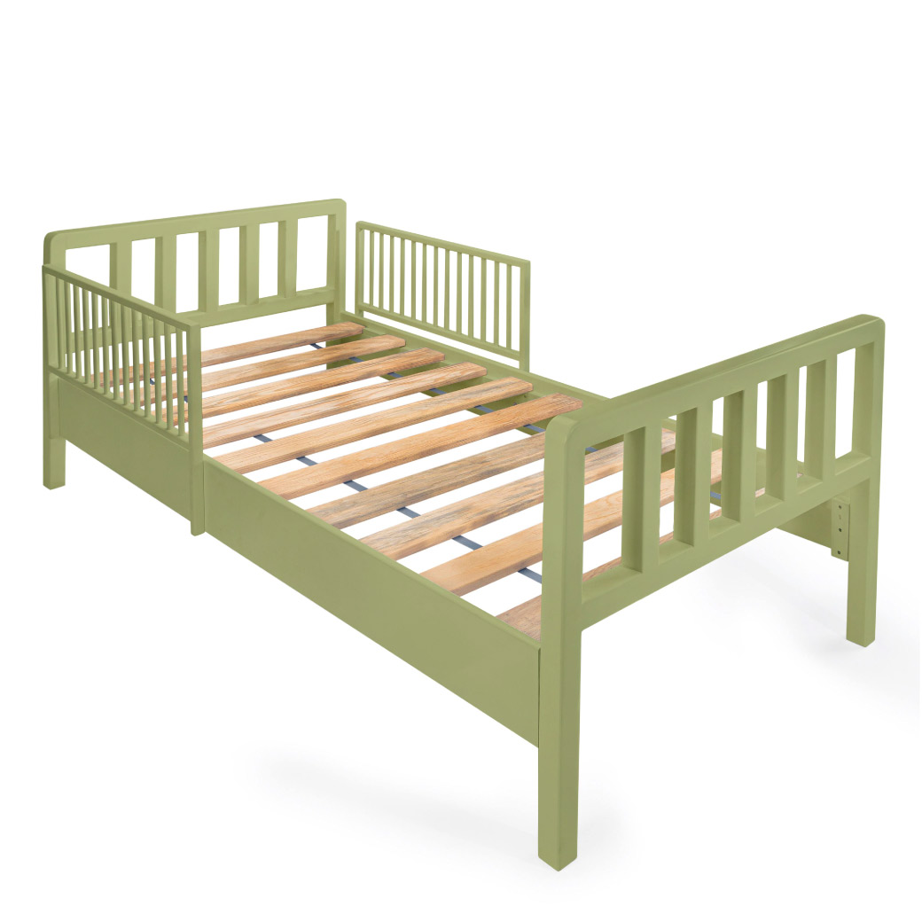 Cama moderna de madera para niños y niñas con barandales removibles DUDUK