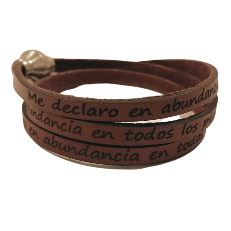 PULSERA DECRETO Me declaro en abundancia en todos los planes de mi vida