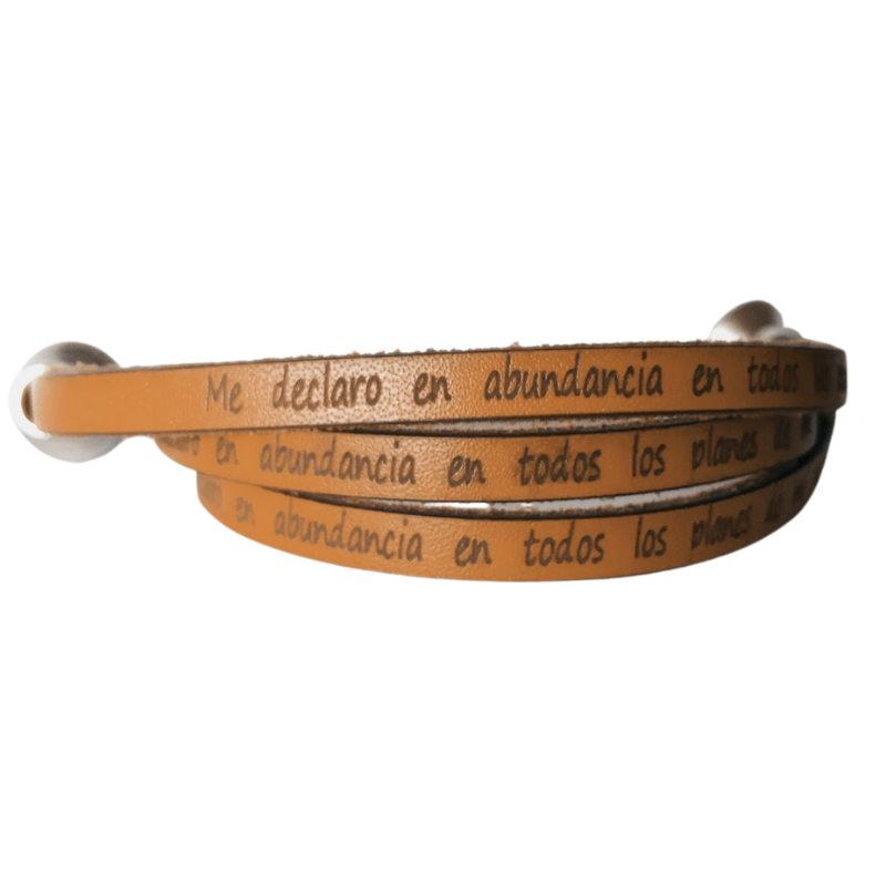 PULSERA DECRETO Me declaro en abundancia en todos los planes de mi vida