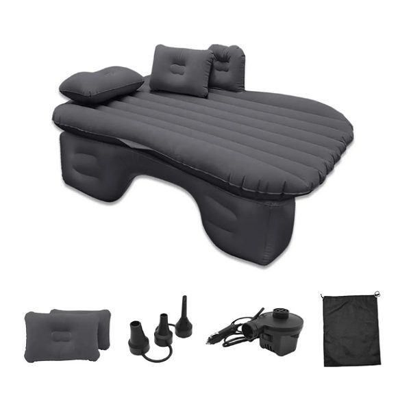 Cama Inflable Colchón De Auto Asiento Trasero + Bomba D Aire