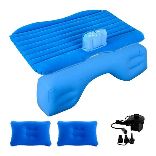 Cama Inflable Colchón De Auto Asiento Trasero + Bomba D Aire
