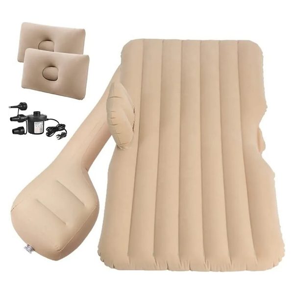 Cama Inflable Colchón De Auto Asiento Trasero + Bomba D Aire