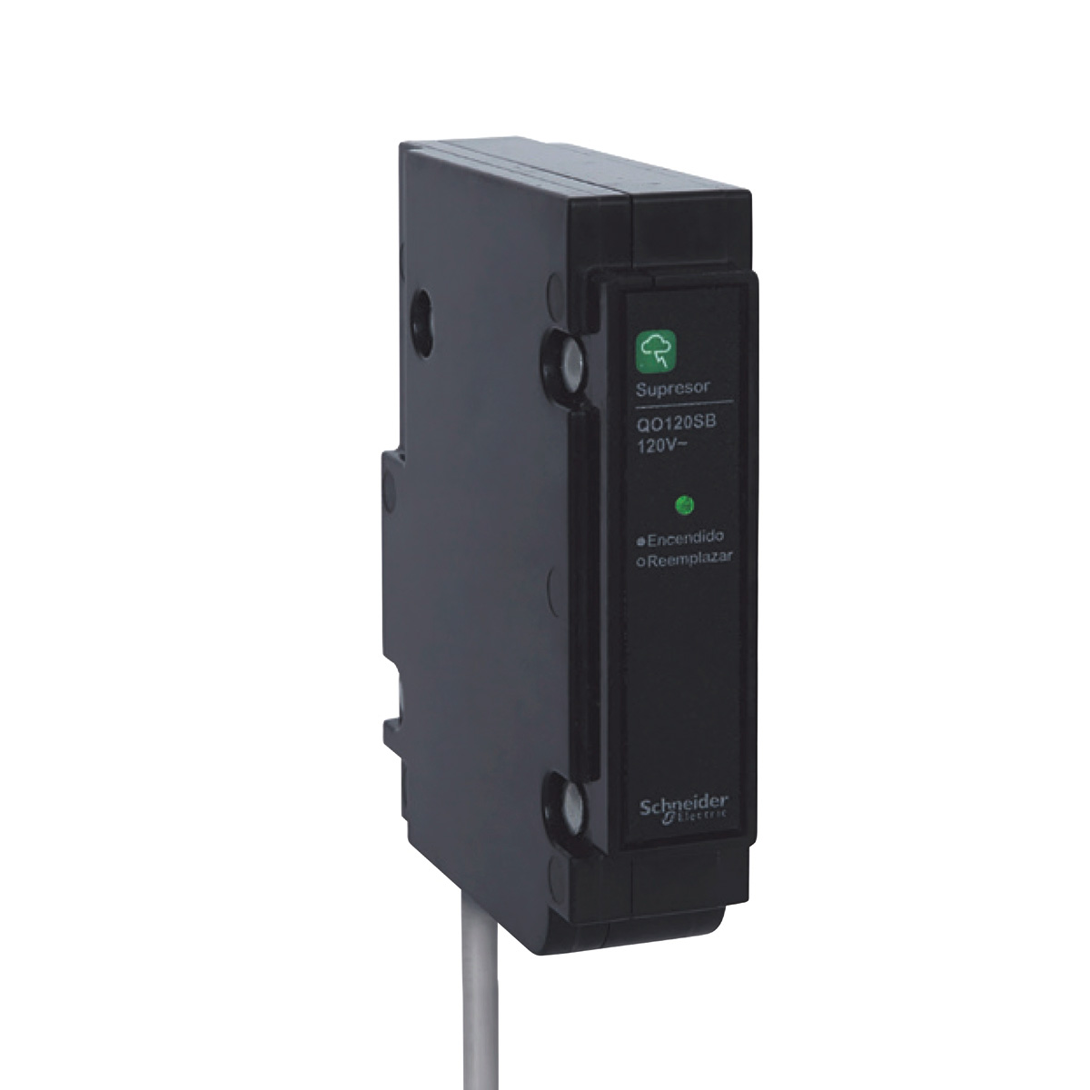 Supresor de picos T2 tipo QO 22 kA 1F, 2h, 120 VCA,