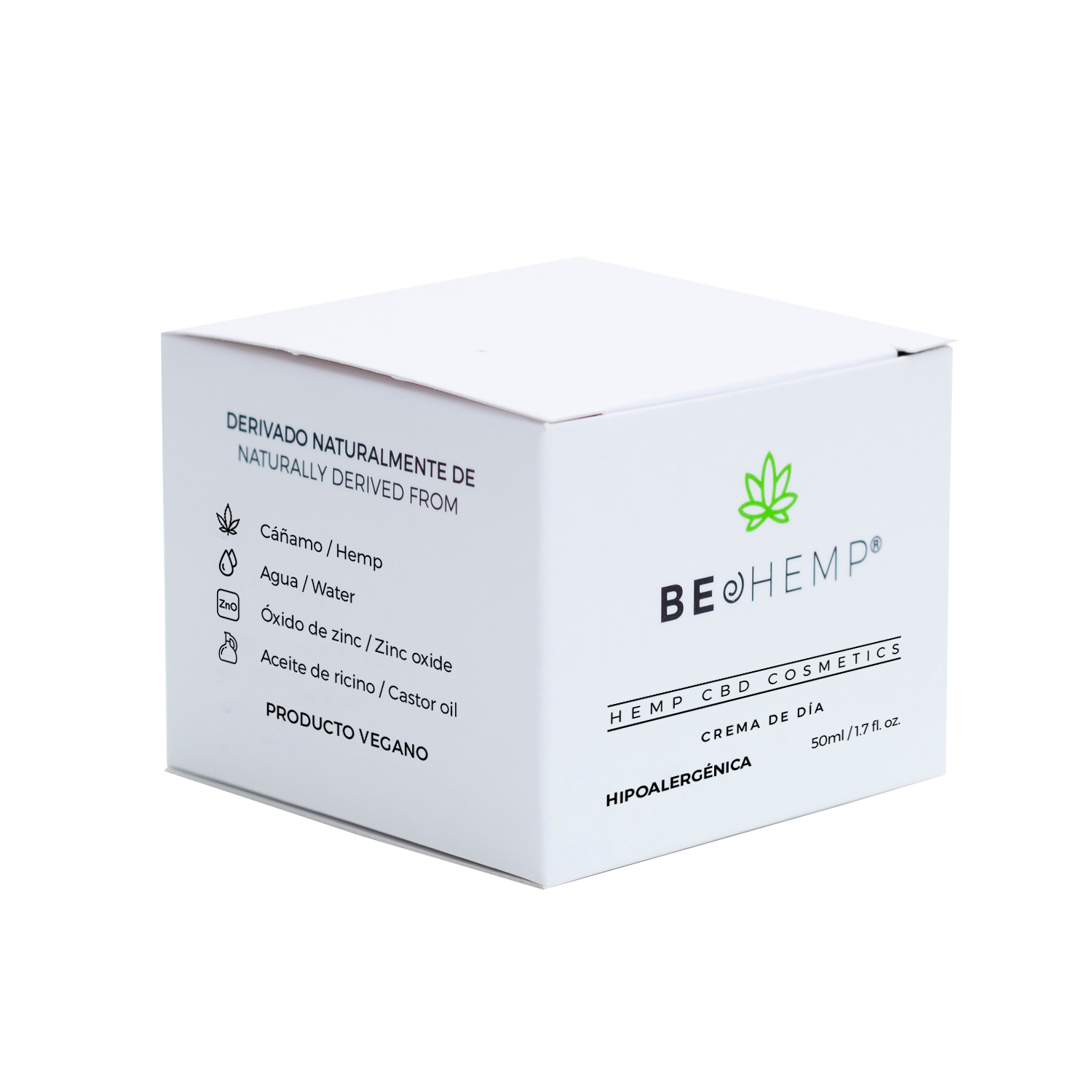 Crema hipoalergénica de día 50 gr Beohemp