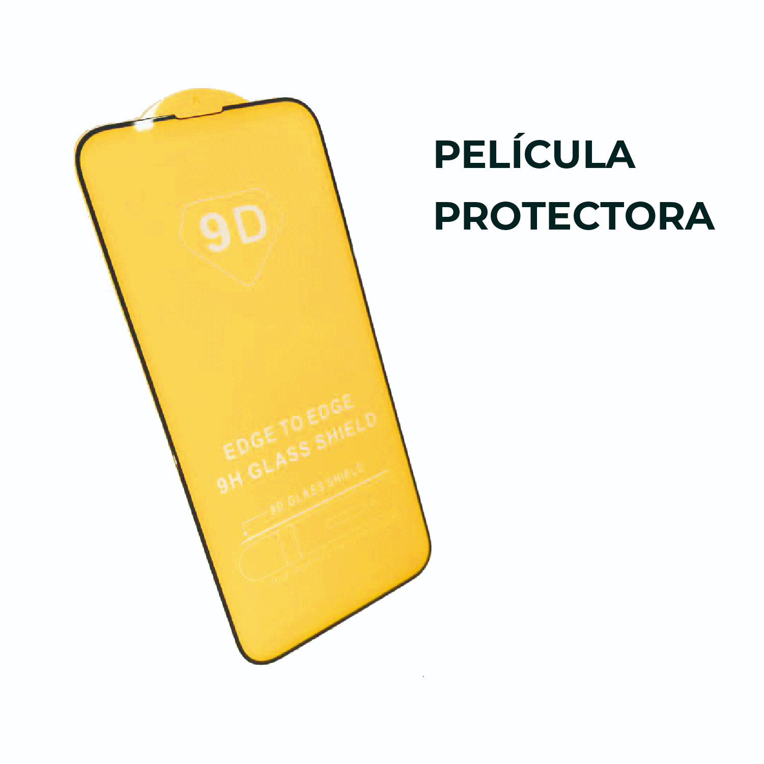 Mica Para Celular Cristal Templado 9d Borde Negro Protector