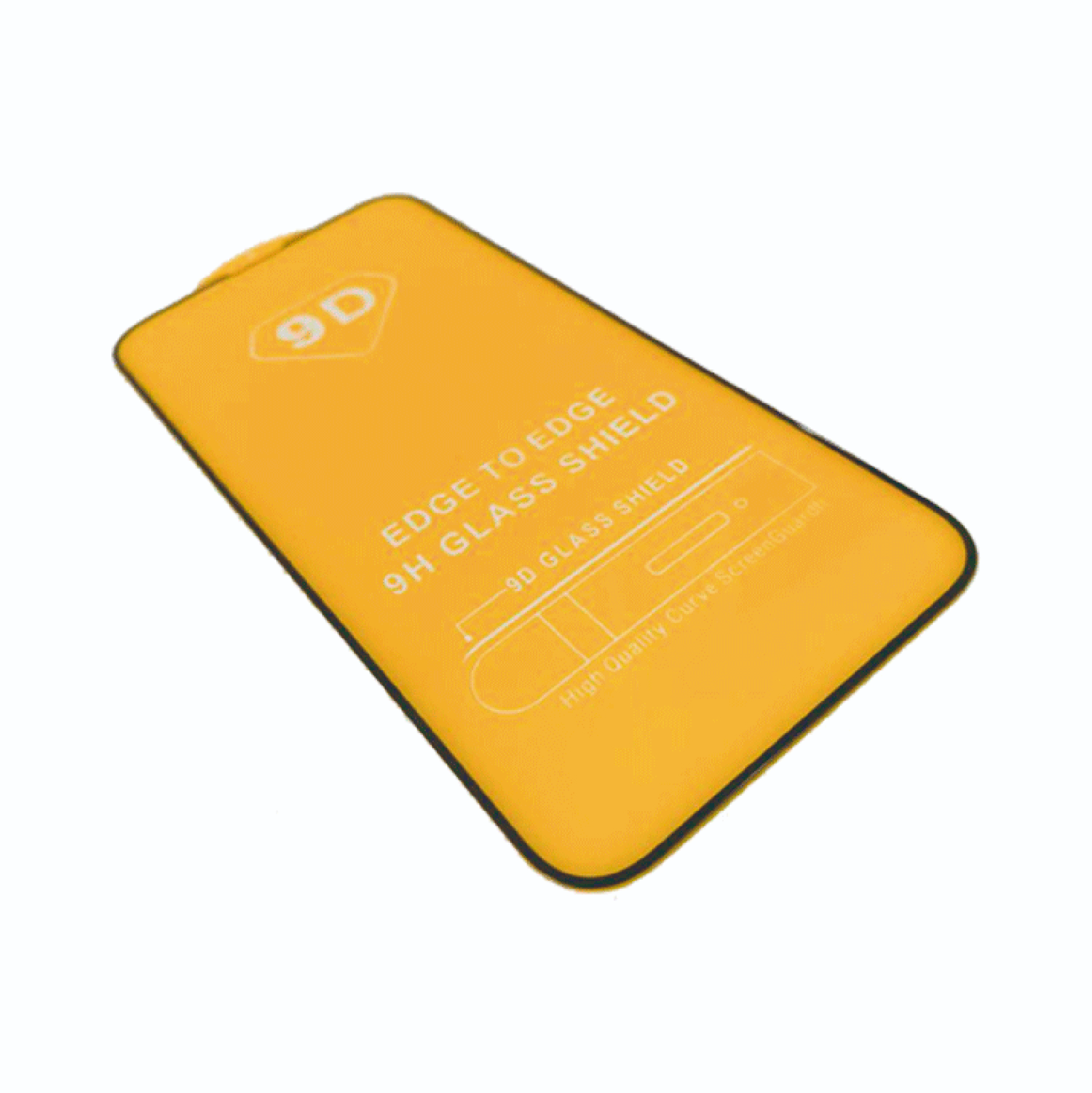 Mica Para Celular Cristal Templado 9d Borde Negro Protector