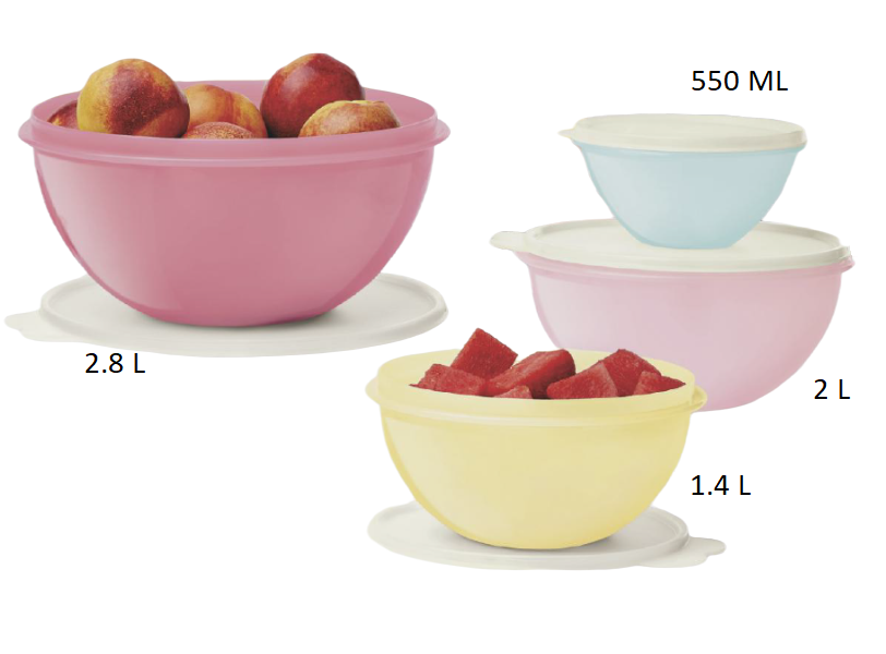 Set Tazones Maravilla Vintage Tupperware