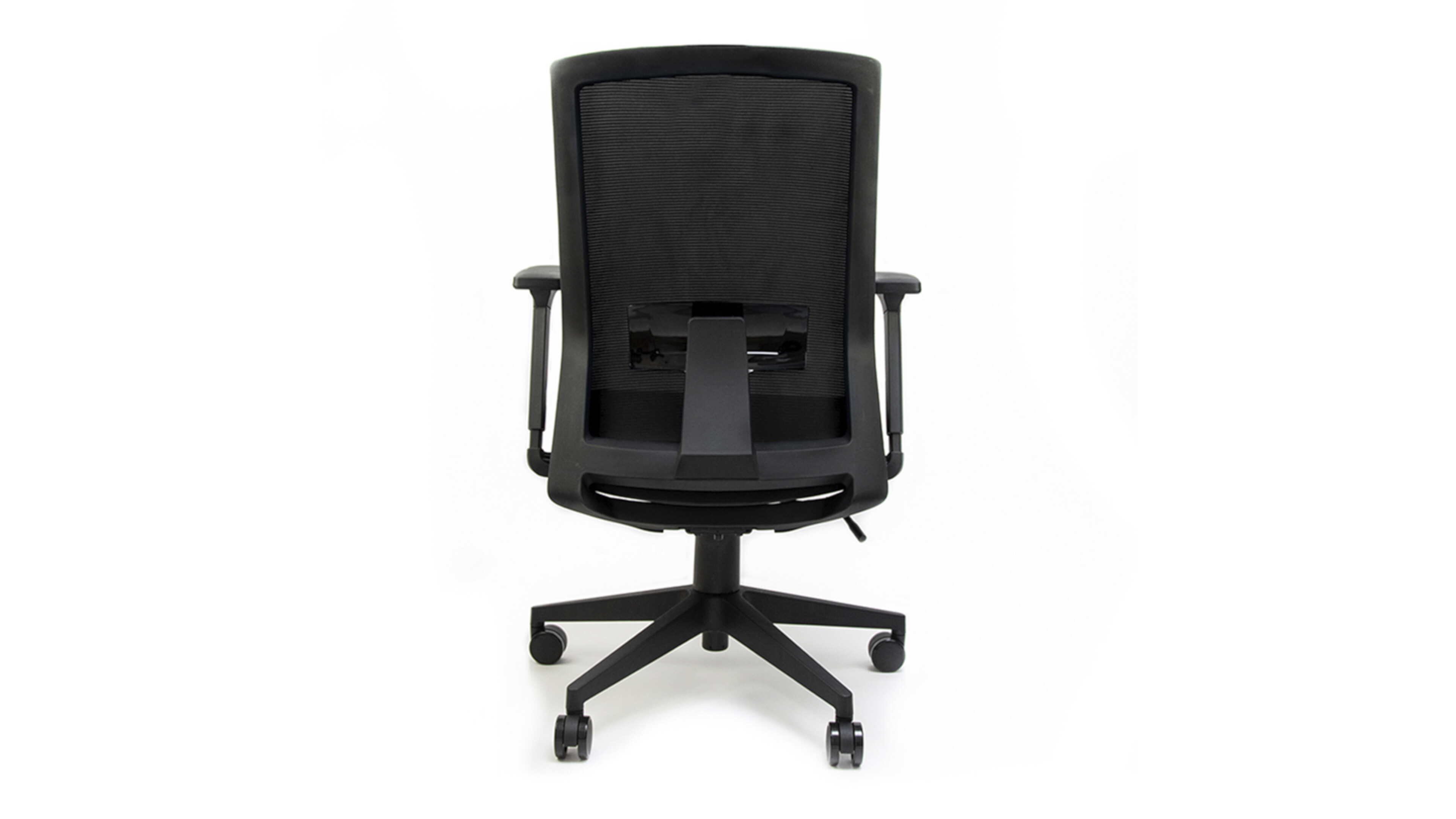 Línea Italia Silla de Escritorio Pietro Z435N / Altura Ajustable con Descansabrazos, Estructura Giratoria de HDPP. Respaldo en Malla y Asiento Tapizado Color Negro | Ideal para Oficinas, Home Office y Espacios de Trabajo.