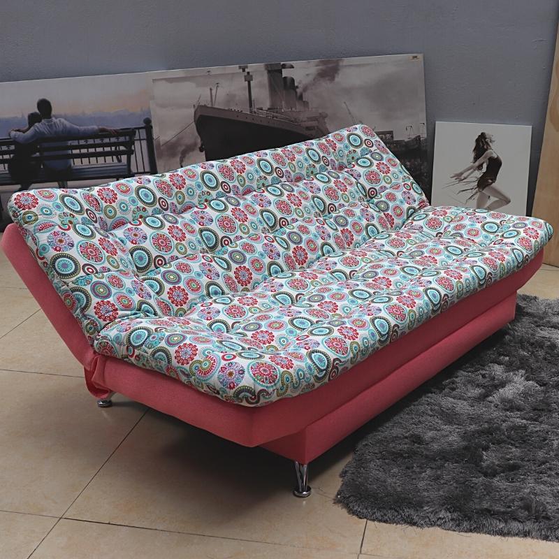 Sofá Cama Rosa Mandala Moderno 3 Posiciones