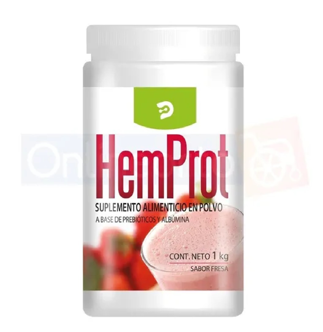 Hemprot Polvo Suplemento Alimenticio Fresa 1 Kg  Desacaf 