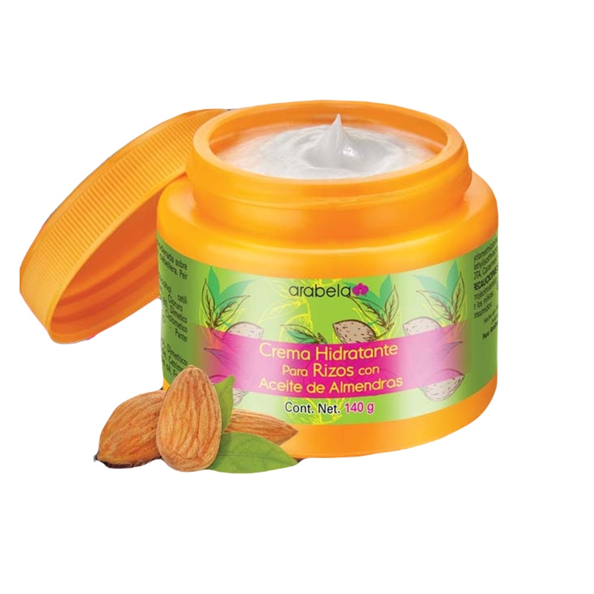 Crema Hidratante Para Rizos con Aceite de Almendras Arabela