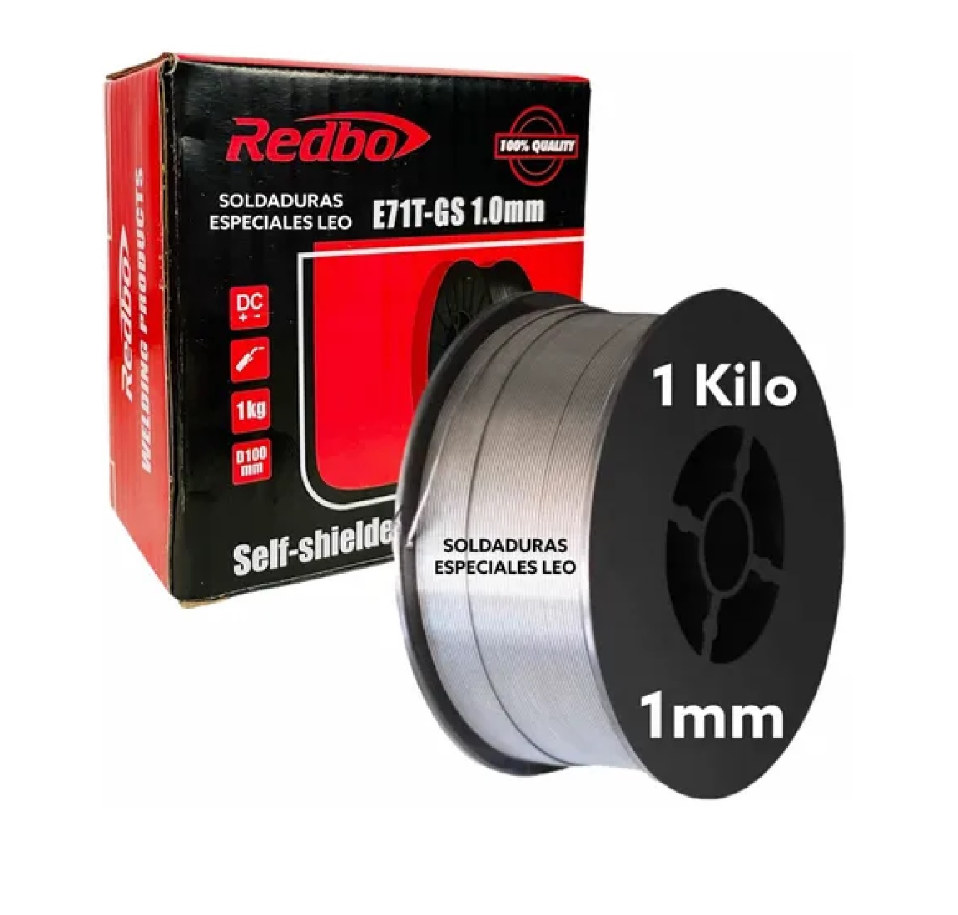 Soldadura Microalambre Flux Core 1.0mm 1kg Sin Gas 