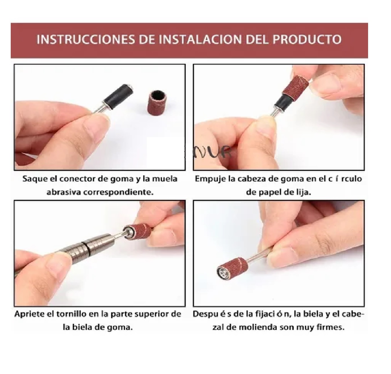 Set Lijas Y Mandriles 1/2 Para Dremel Mototool 