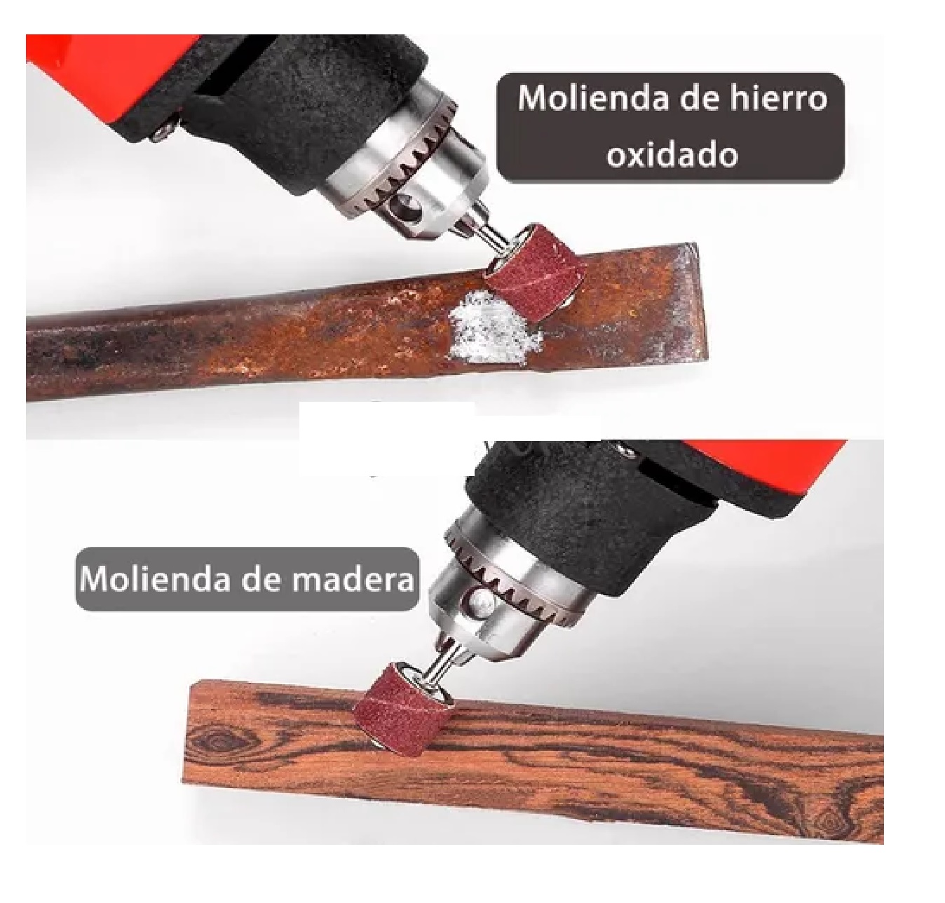 Set Lijas Y Mandriles 1/2 Para Dremel Mototool 