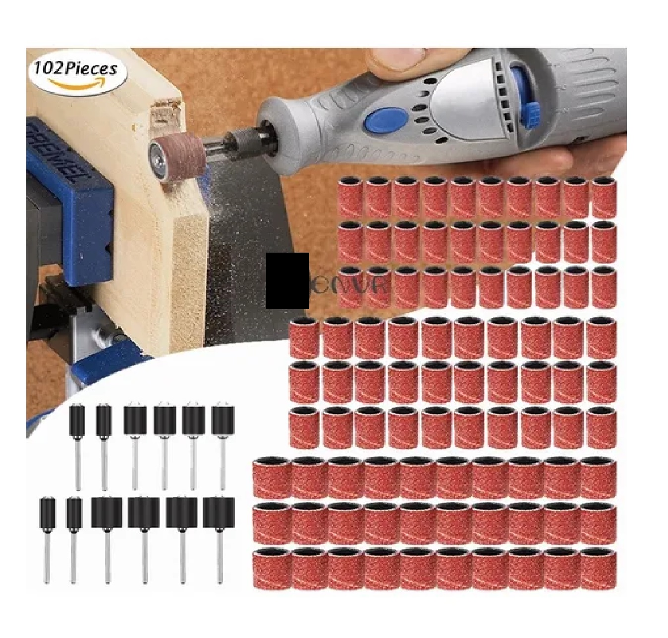 Set Lijas Y Mandriles 1/4 Para Dremel Mototool