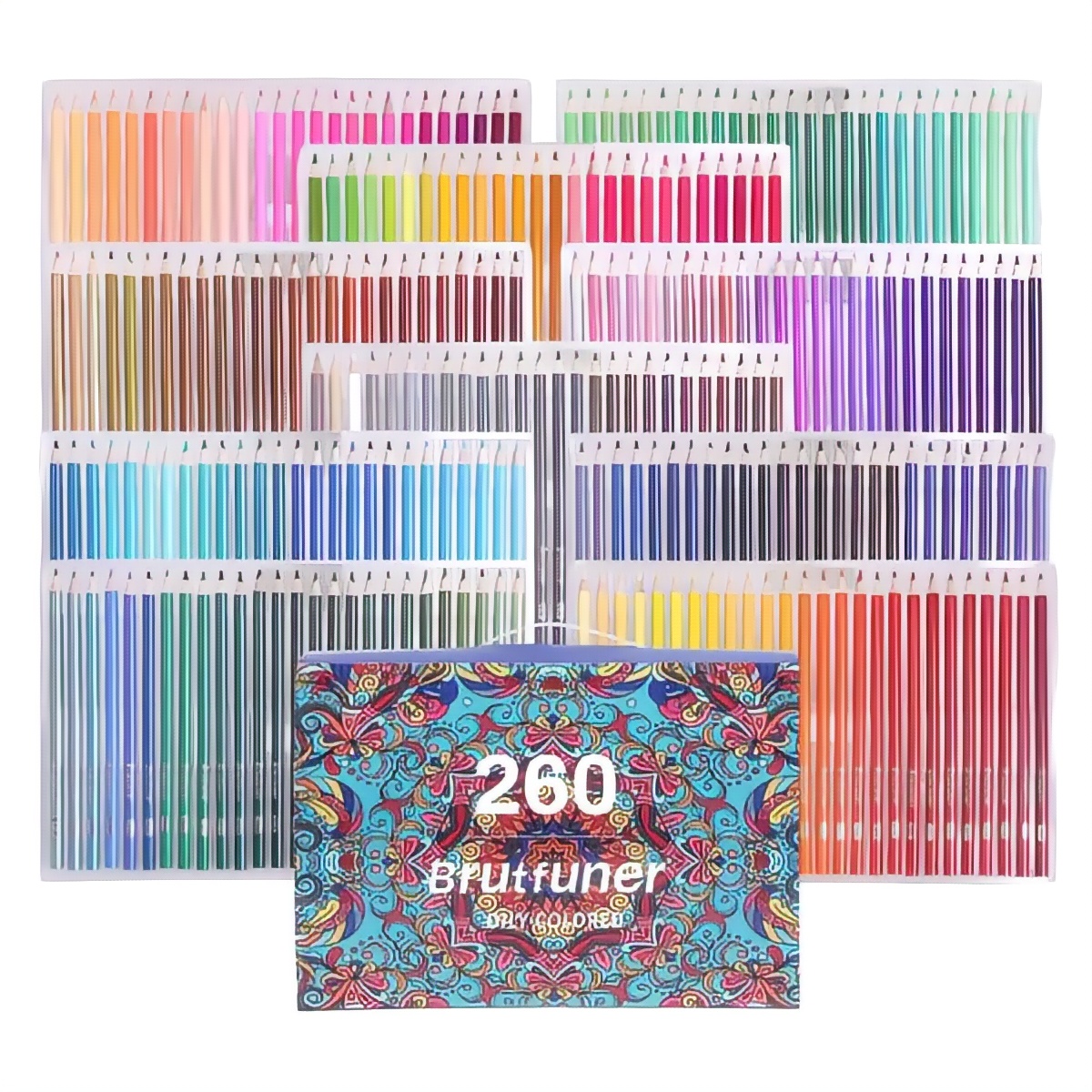 Lápices De Colores Brutfuner Juego De 260pcs