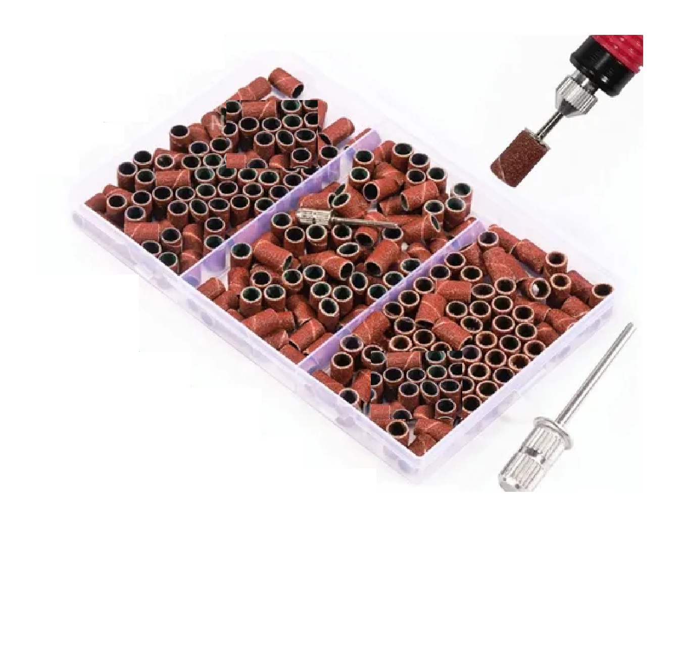 Set Lijas De Tambor Y 1 Mandrile 1/4 Para Dremel Mototool