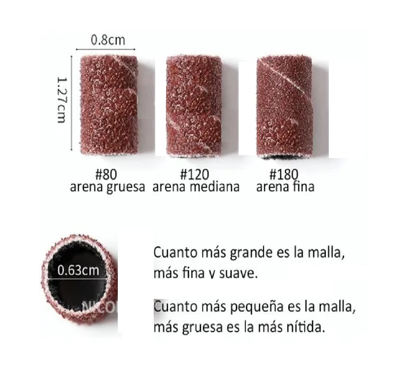 Set Lijas De Tambor Y 1 Mandrile 1/4 Para Dremel Mototool