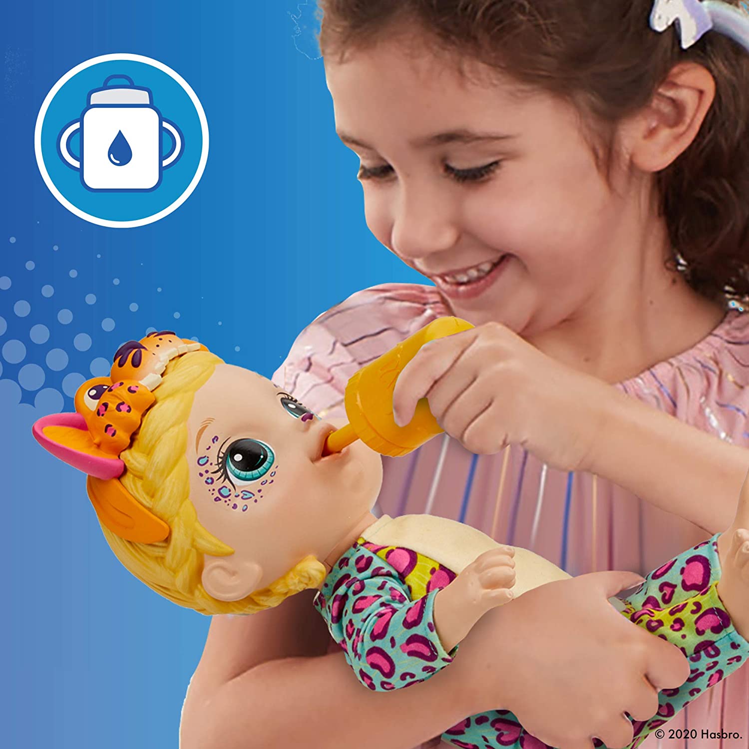 Baby Alive Muñeca Rainbow Wildcast Doll Leopardo 