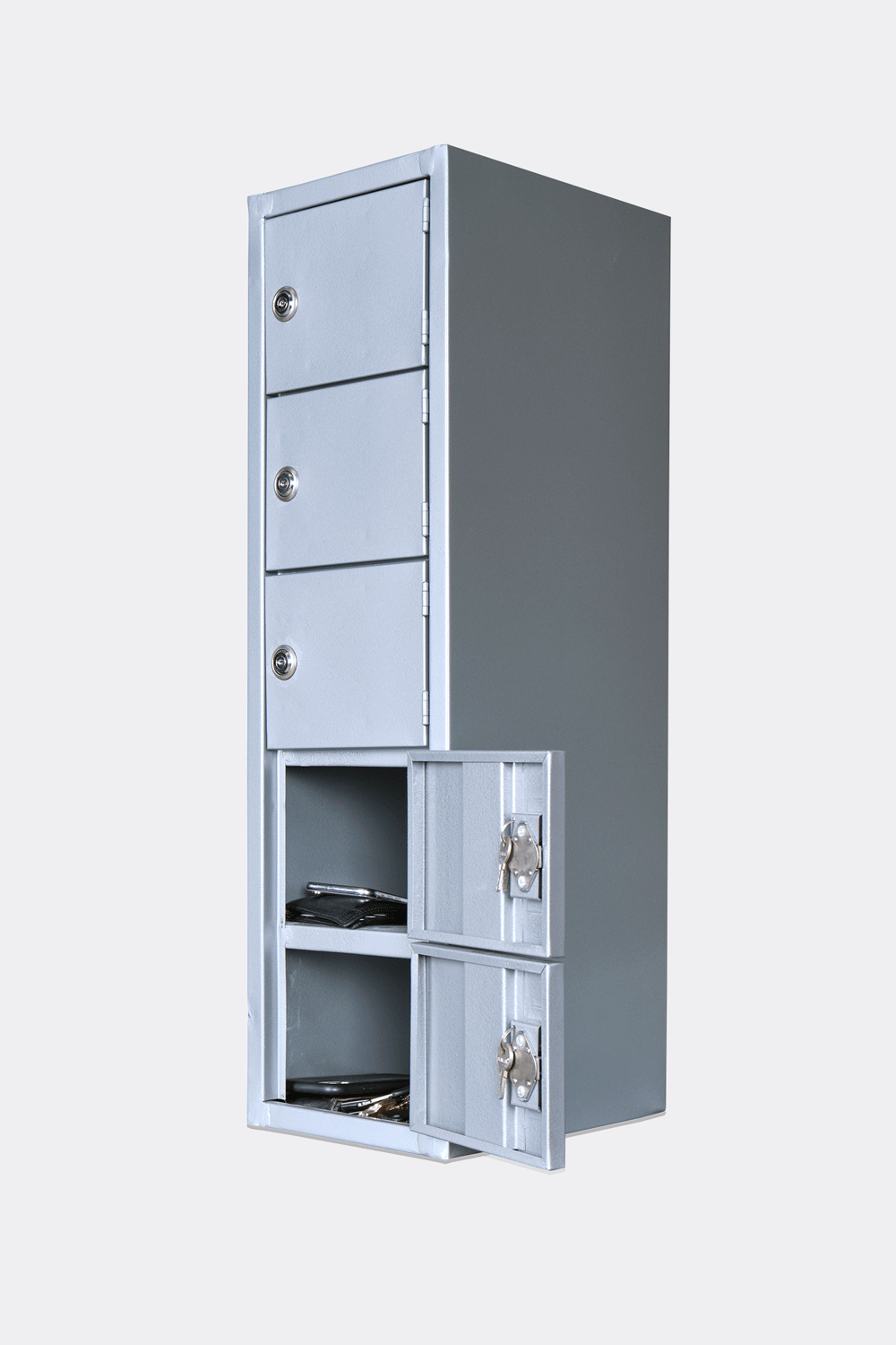 LOCKER PARA CELULAR DE 5 PUERTAS CON CHAPA