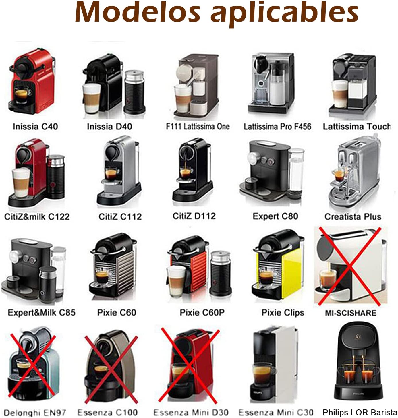 Capsula Nespresso rellenable reutilizable 8 Pza