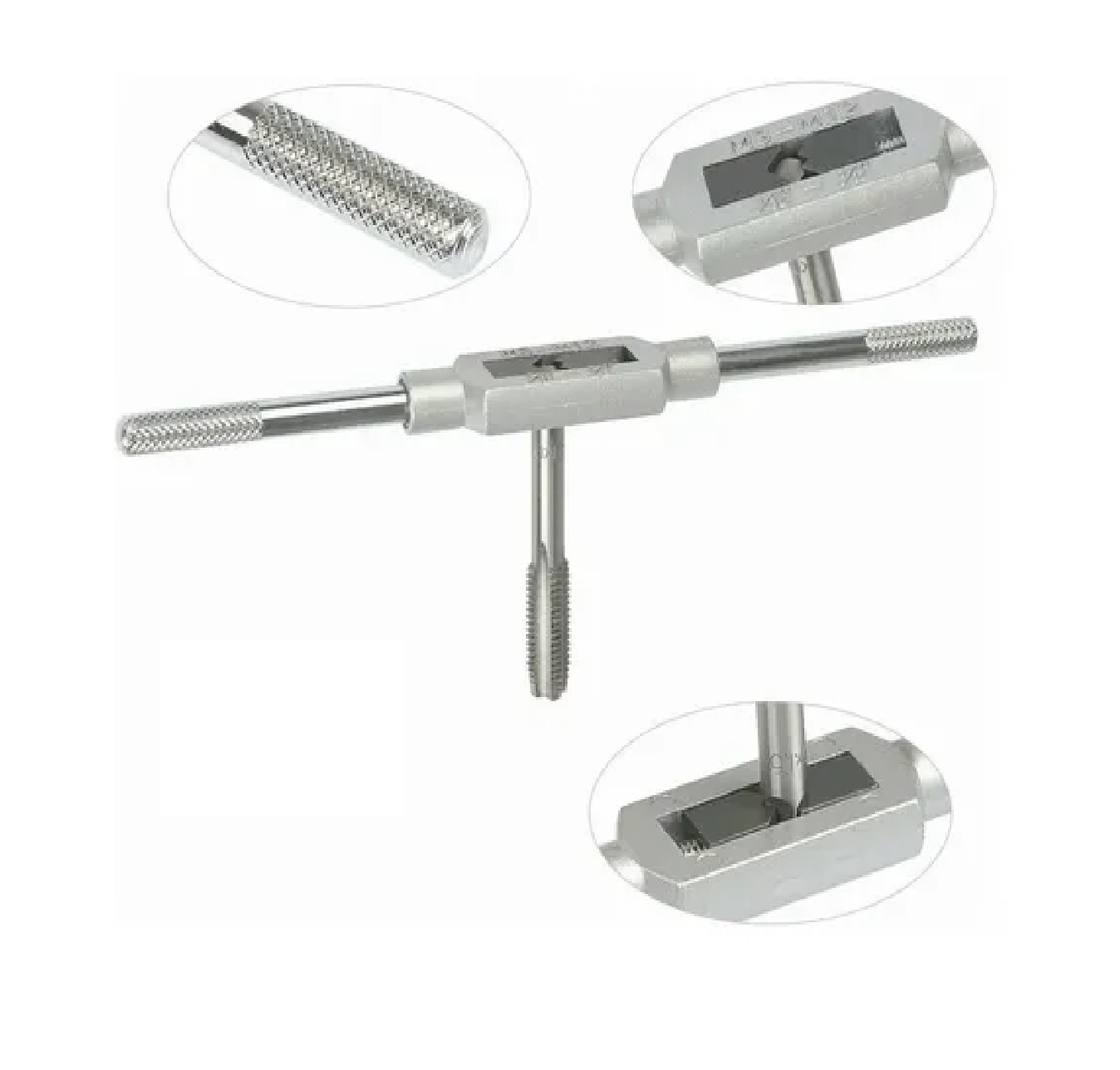 Kit De Machuelos Con Maneral Broca Tipo Matraca Ajustable