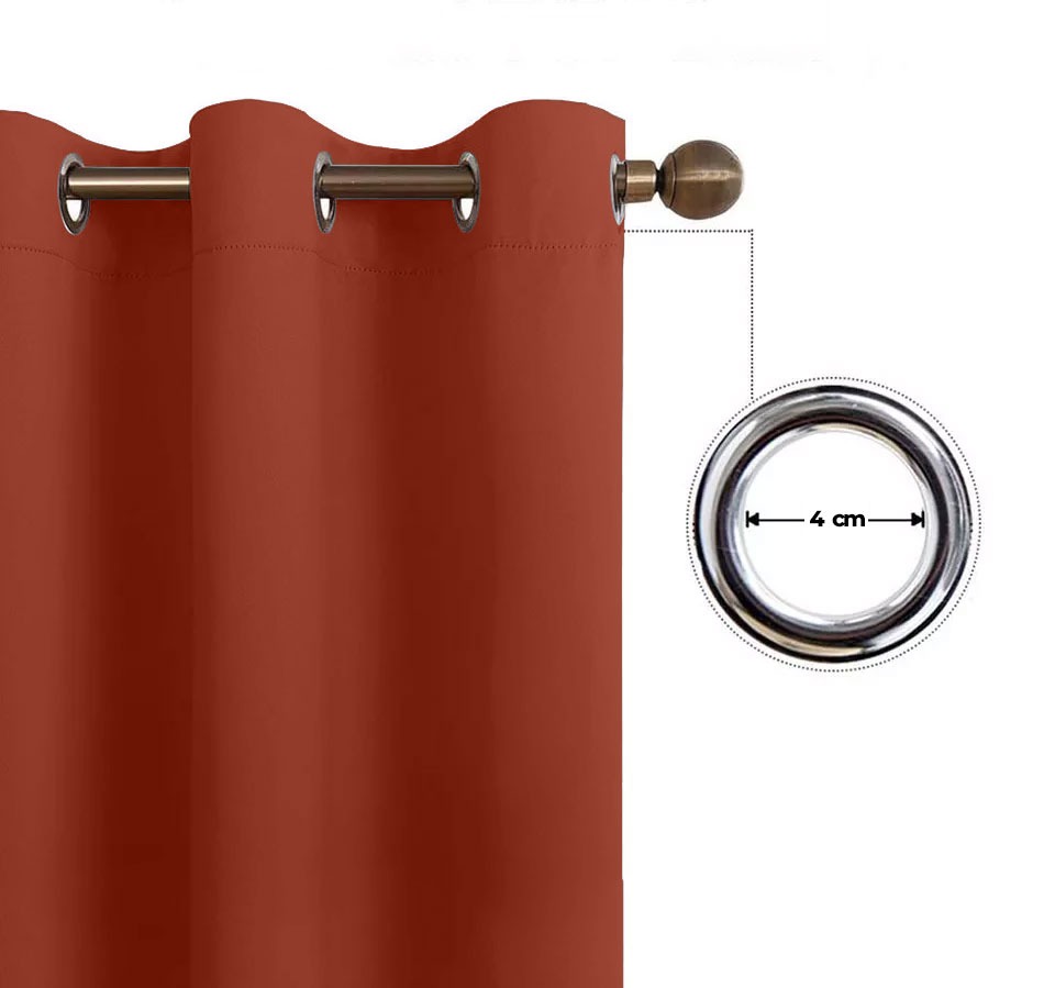 Cortinas Blackout 295cm Ancho X 215cm De Largo En 2 Paneles "Shedròn"