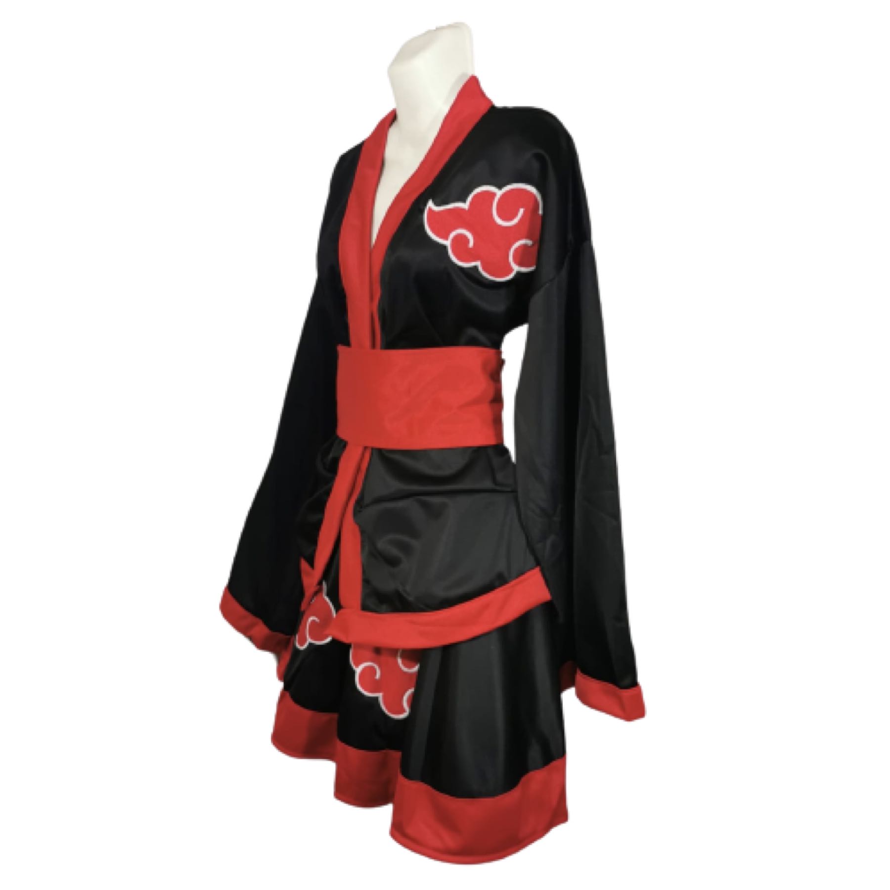 Vestido Akatsuki Mujer Cosplay Naruto Nubes Itachi Konan Sasori Conjunto Falda Saco Unitalla Dama