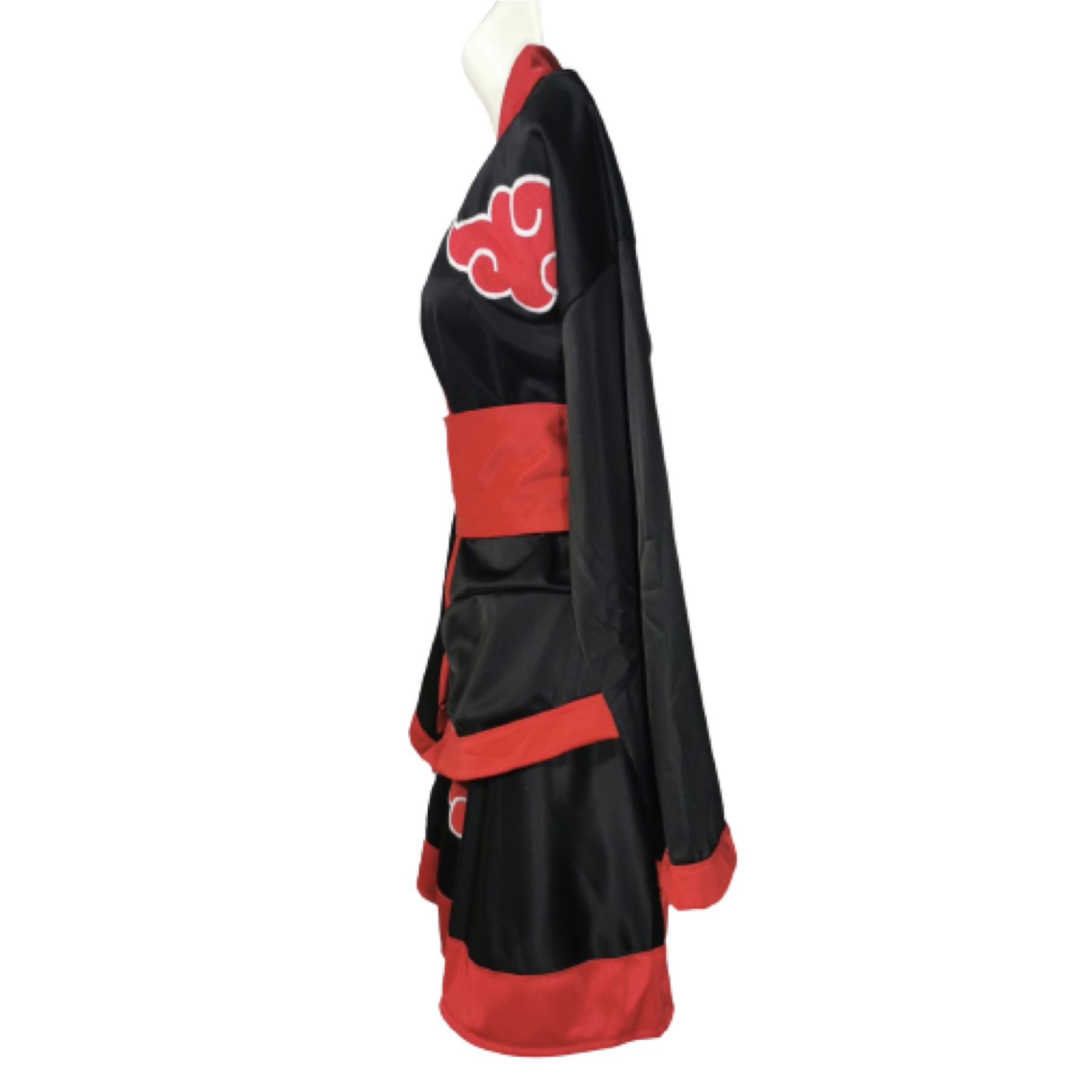 Vestido Akatsuki Mujer Cosplay Naruto Nubes Itachi Konan Sasori Conjunto Falda Saco Unitalla Dama