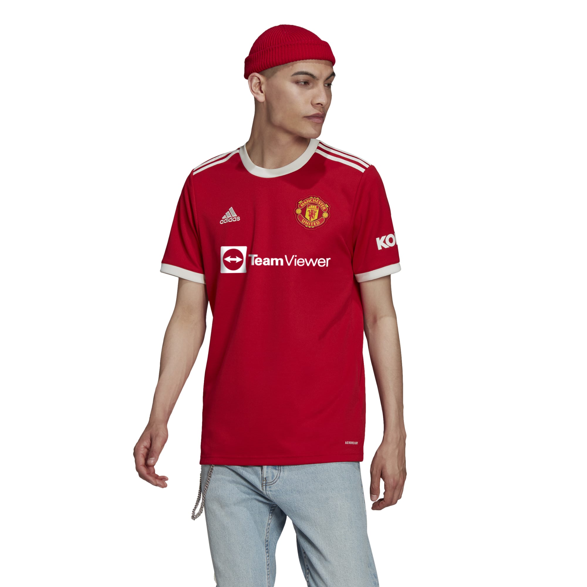 Jersey Fútbol Adidas Hombre Manchester United 21/22 Rojo H31447