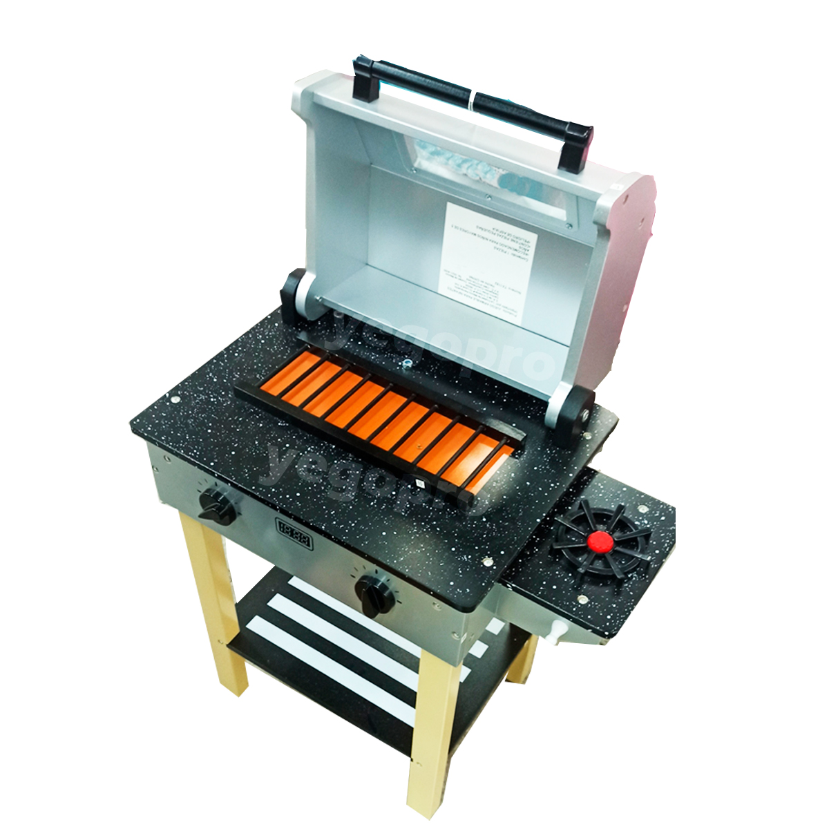 Asador de Madera BBQ Grill de Juego para Niños y Niñas Juguete Didáctico Parrilla