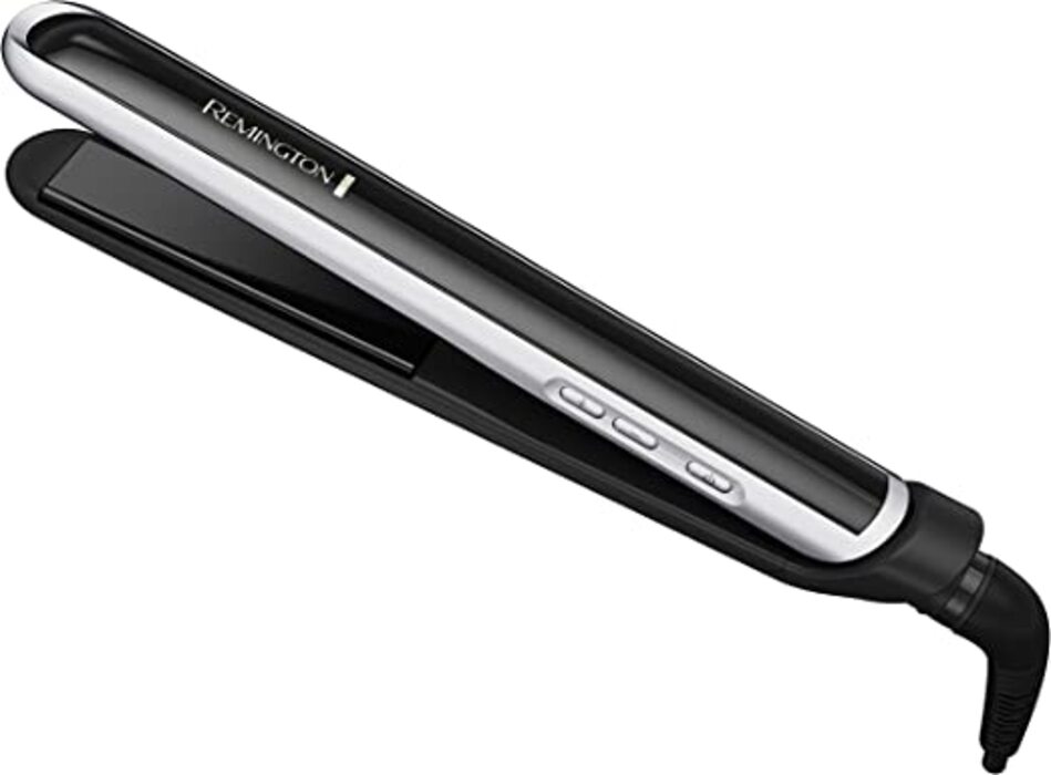Plancha de cabello Remington Pearl Pro 1" S9500PP negra 120V 