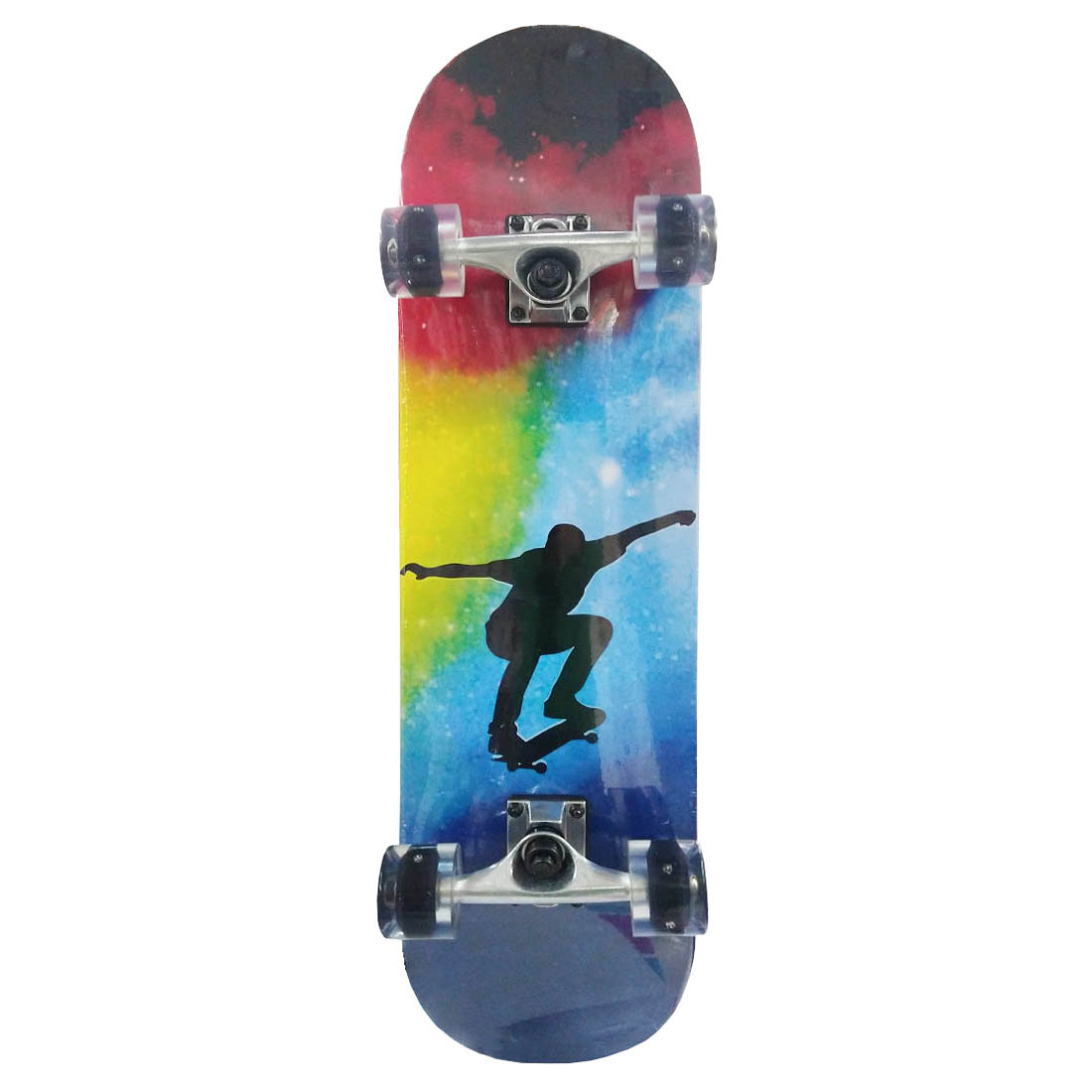 Patineta Clásica Skateboard Madera Clasica Ruedas Con Luz