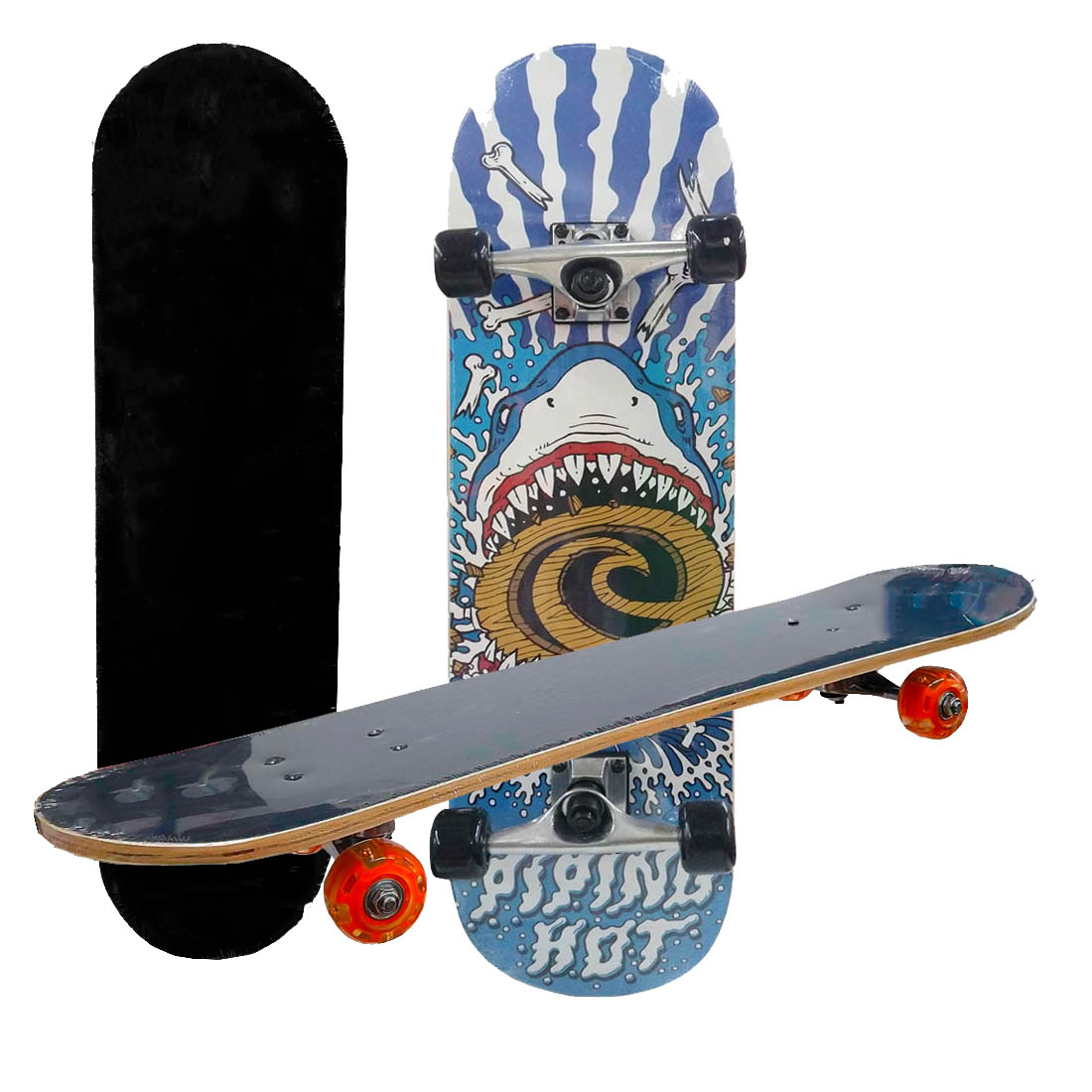 Patineta Clásica Skateboard Madera Clasica Ruedas sin Luz