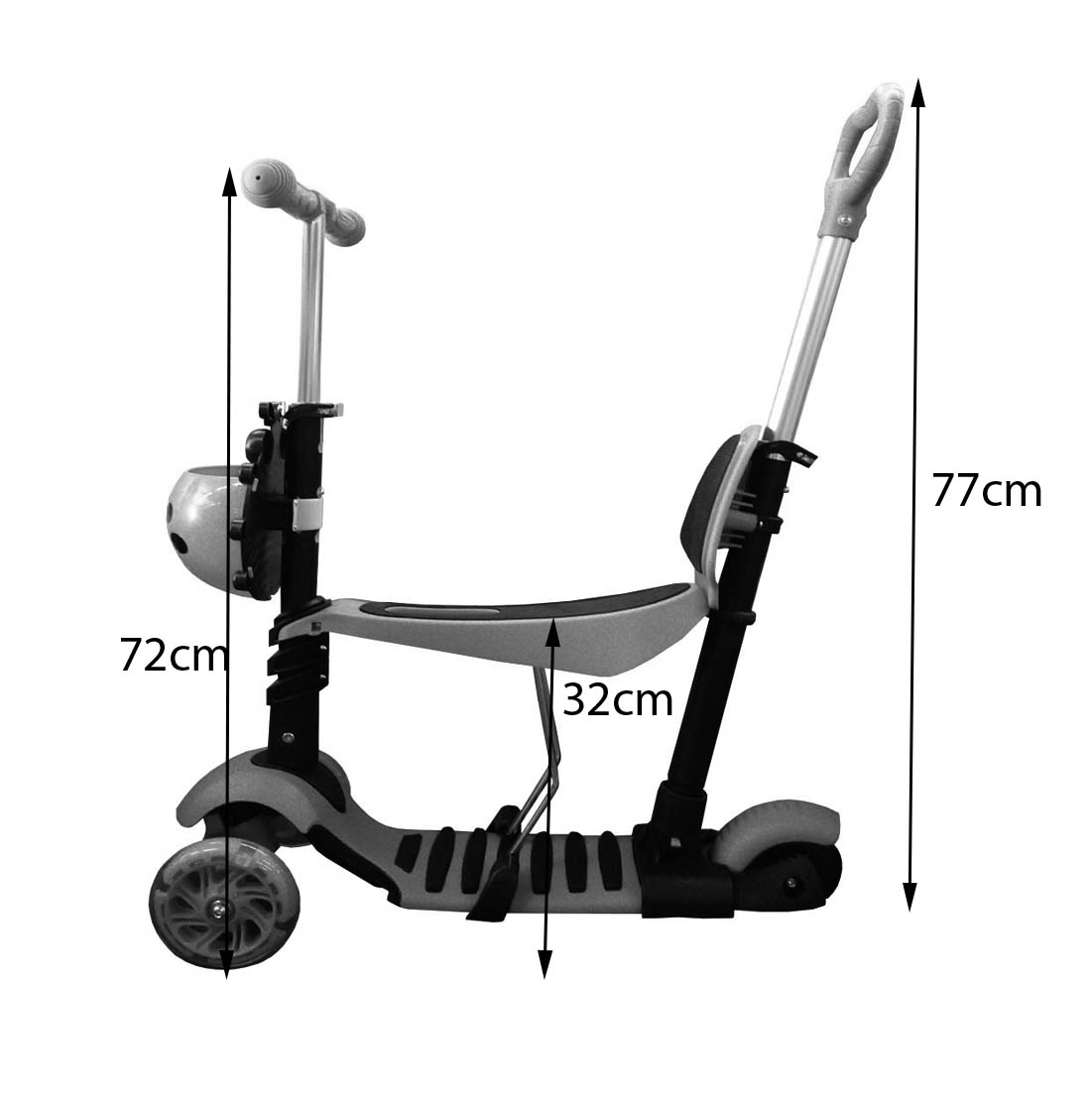 Scooter Catarina 3 Etapas Patín Del Diablo 3 En 1
