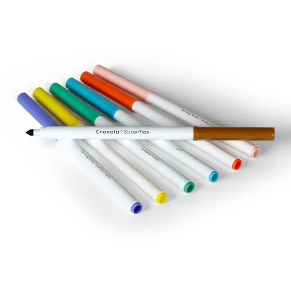 Marcadores Crayola Super Tips 100 Piezas Lavables.