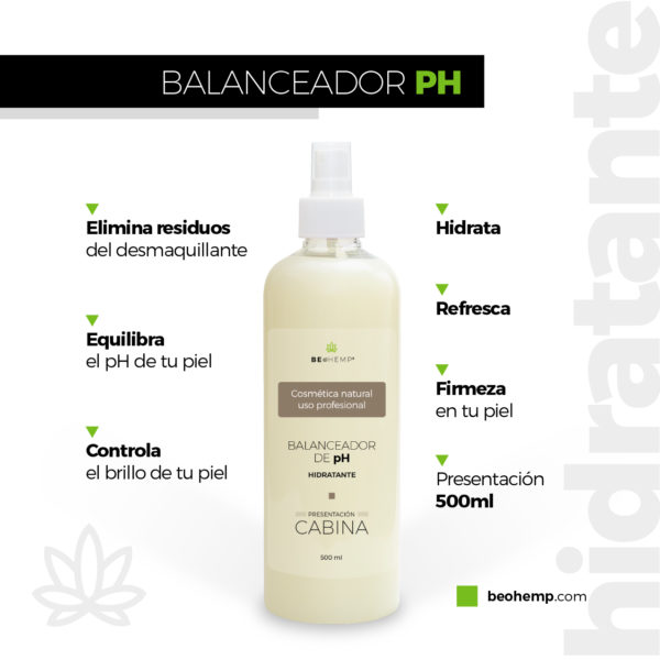 Loción facial reguladora y balanceador de ph hidratante 500 ml